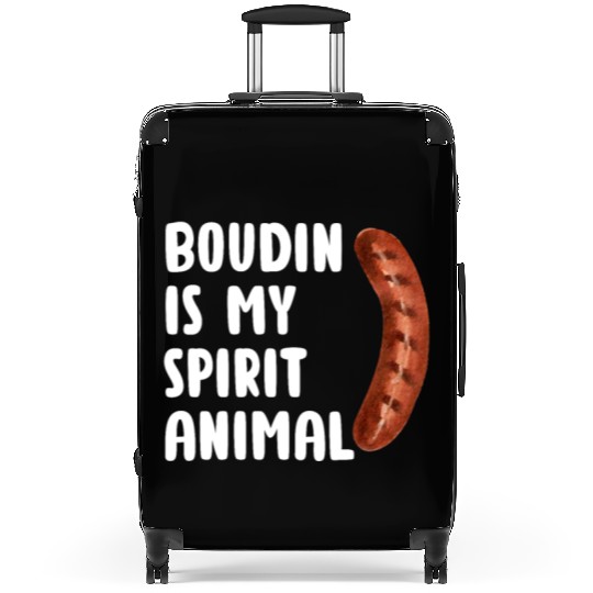 Boudin is My Spirit Animal, Funny Louisiana Cajun Suitcases