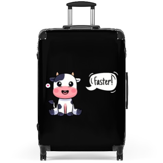 Cross Country Run Suitcases, XC Running Love Cow Say