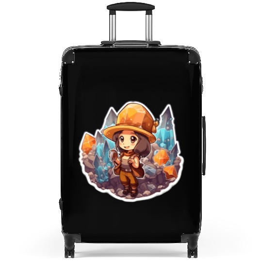 Crystal Miner Co Vintage Cartoonish Suitcases