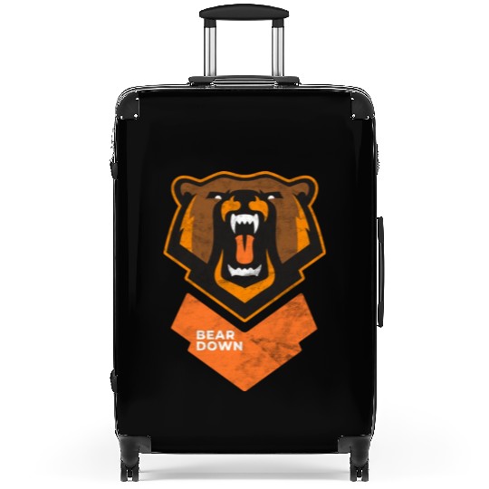 Fierce Modern Bear Down Party Tailgate Sunday Suitcases