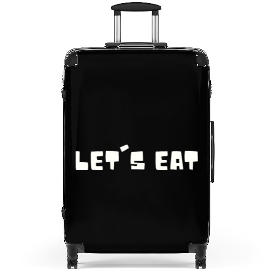 Let's Eat Food Funny Suitcases