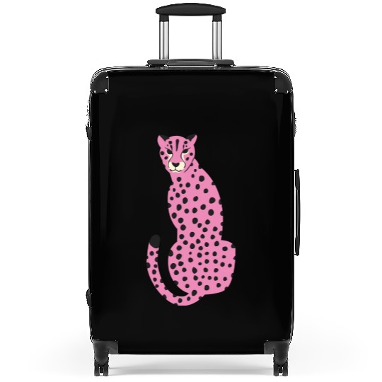 Pink Cheetah Suitcases