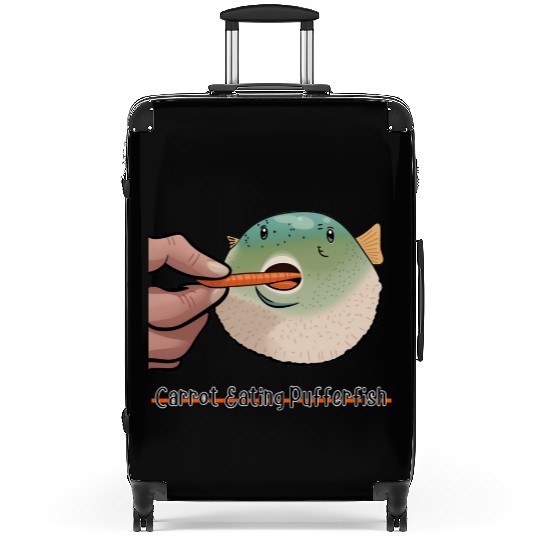 Carrot Eating Pufferfish Meme Suitcases