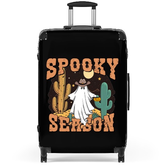 Spooky Season Western Ghost Halloween Suitcases
