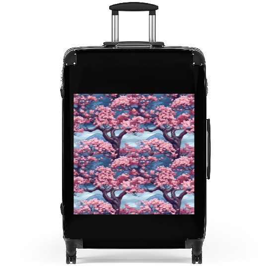 Anime Euphoria: Fantasy Cherry Blossom Dreamscape Suitcases