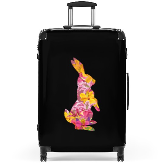 Happy Easter Rabbit Bunny Ears Eggs Hunter Suitcases