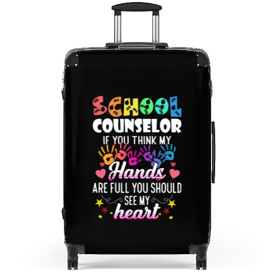 School Counselor Heart Teacher Appreciation Suitcases