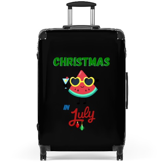 christmas in july cute watermelon Suitcases for summer
