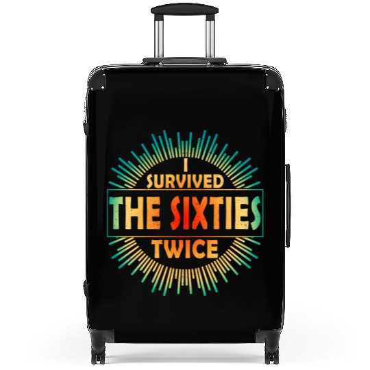 I Survived The Sixties 60S Twice Suitcases
