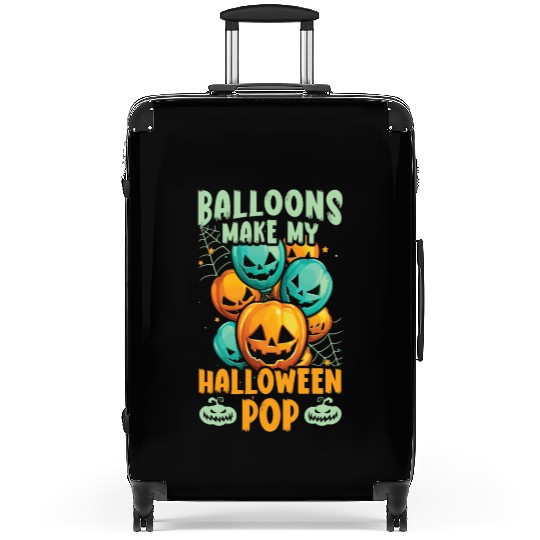 Balloon Halloween Trick Or Treat Spooky Boo Ghost Suitcases
