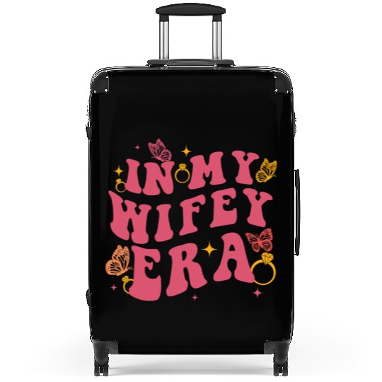 In my Wifey-era in my engagement era Bride-to-be Suitcases