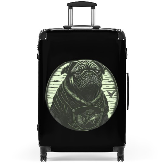 Tough Pug Circle Suitcases