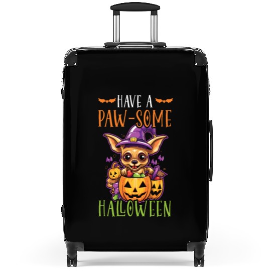 Chihuahua Halloween Puppy Trick Or Treat Dog Lover Suitcases