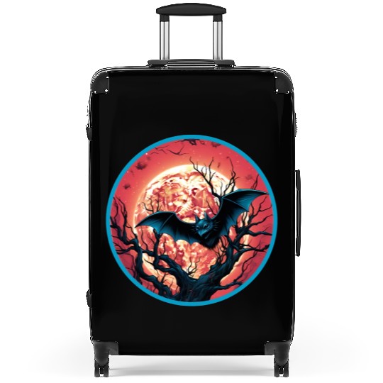 Bats Bat Fruit Bats Halloween Suitcases