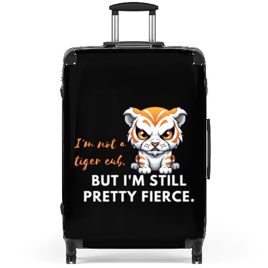 Animals: Angry Tiger cub Suitcases