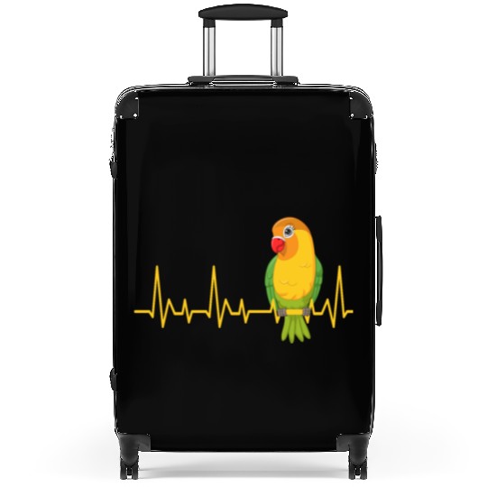 Lovebird Heart Beat Love Birds Bird lover Suitcases