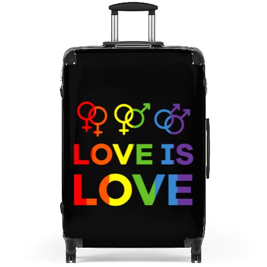 love is love Suitcases love rainbow gay lesbian lgbt