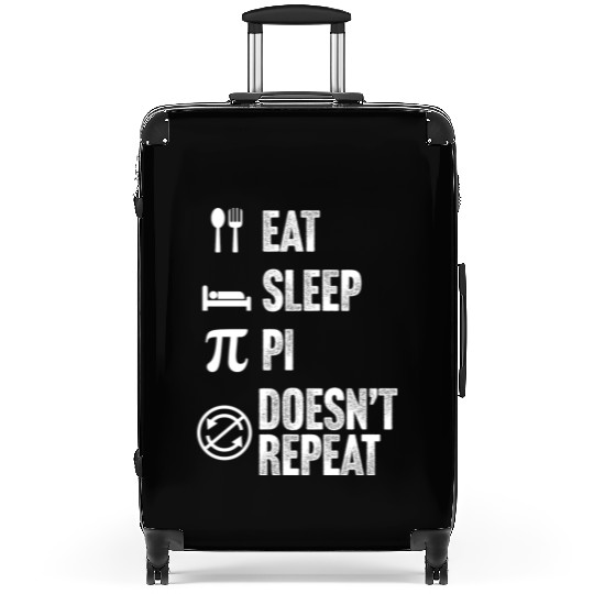 Pi Day Eat Sleep Algebra Geometry Calculus Study Suitcases