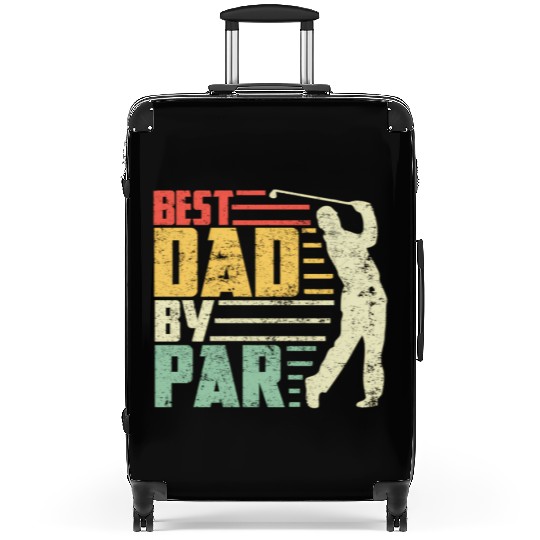 Best Dad By Par Golf Pun Fathers Day Suitcases
