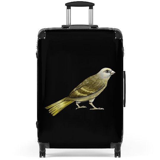 Bird Canary Green Suitcases