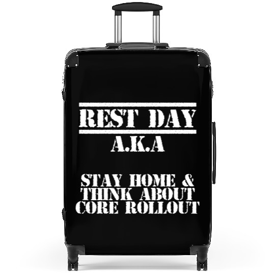 Core Rollout Rest Day For A Muscle Gym Lover Suitcases