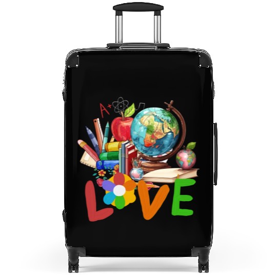 Teacher life , Retro teacher back to school Suitcases