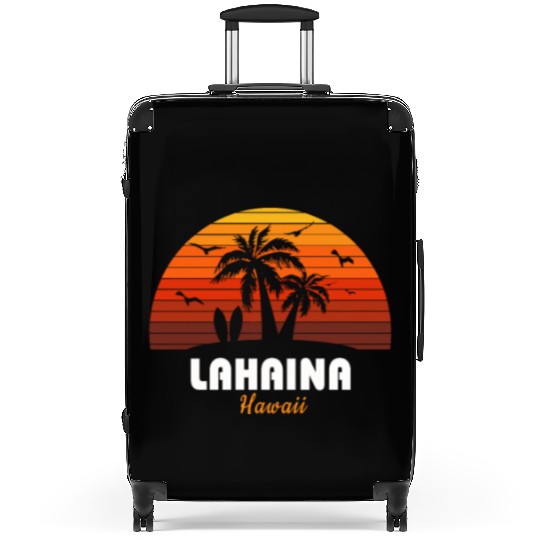 Retro Lahaina Maui Hawaii Sunset Cool Vintage Suitcases