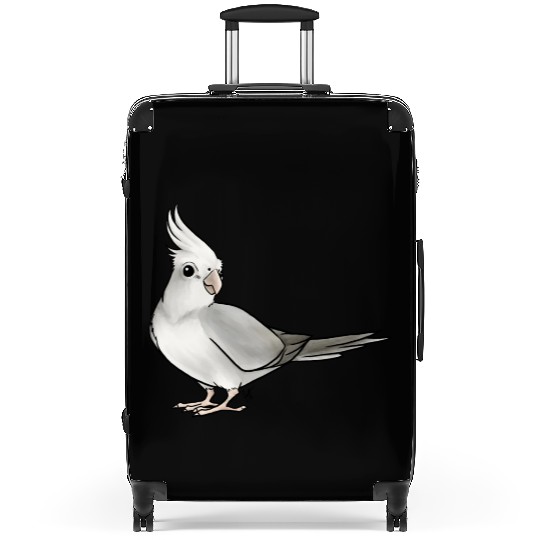 Bird Cockatiel White Suitcases