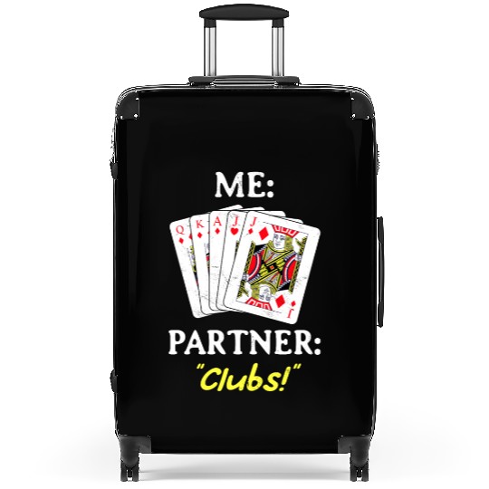 Funny Euchre Partner Card Game Player Suitcases