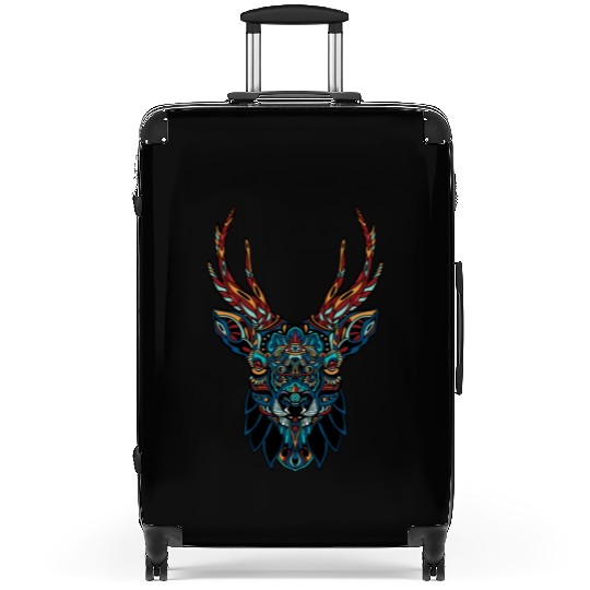 Mandala Deer Suitcases