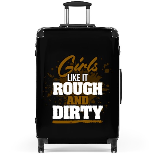 Girls Like It Dirty Funny Cross Country Running Suitcases