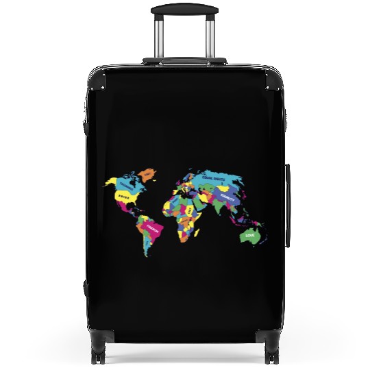 Lgbt Pride Month Lgbtq World Map Suitcases