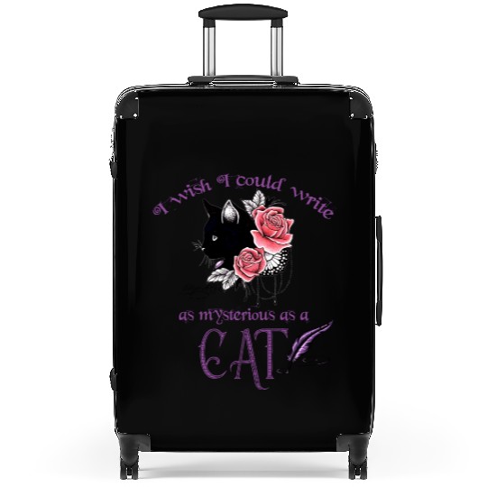 Mysterious Cat Edgar Allan Poe Suitcases