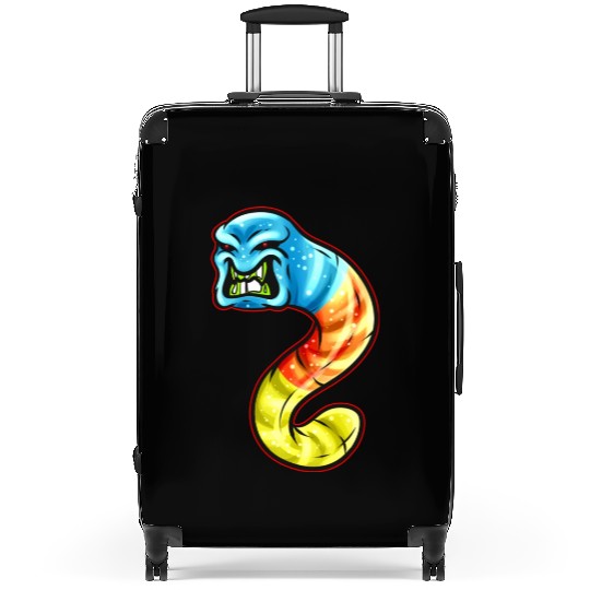 Trick Or Treat Colorful Scary Gummy Worm Tapeworm Suitcases