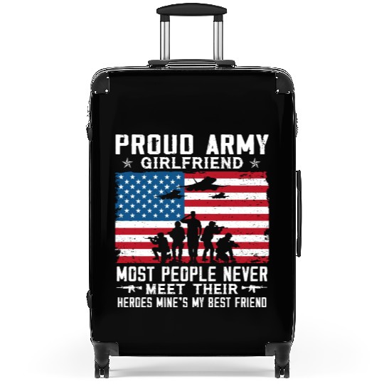 Proud US Army Girlfriend Suitcases