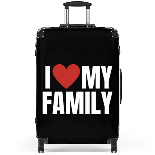 I Love My Family Gathering Reunion Celebration Suitcases