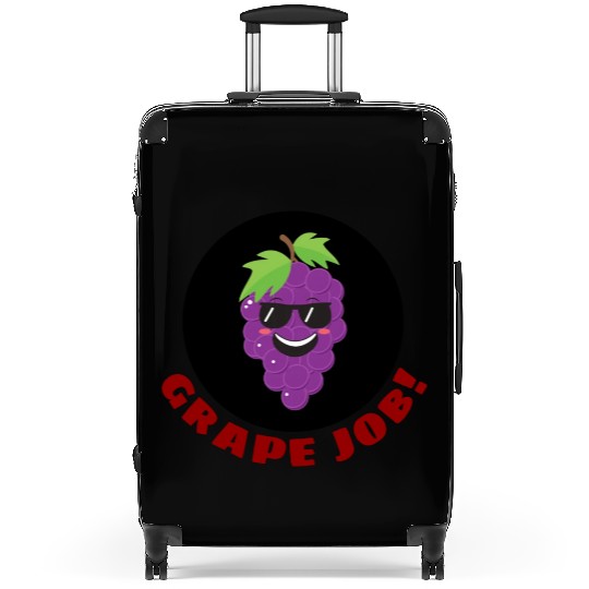Grape Job Grape Pun Suitcases