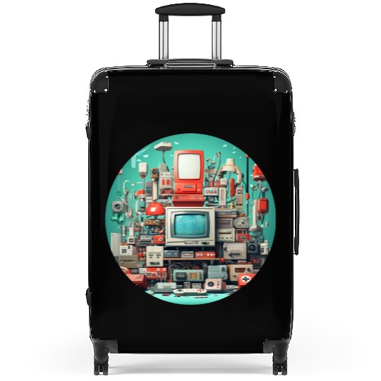 Retro Gaming Magic: Unleash the 8-Bit Nostalgia! Suitcases