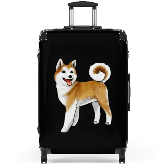 Akita Light Faced Tan Suitcases