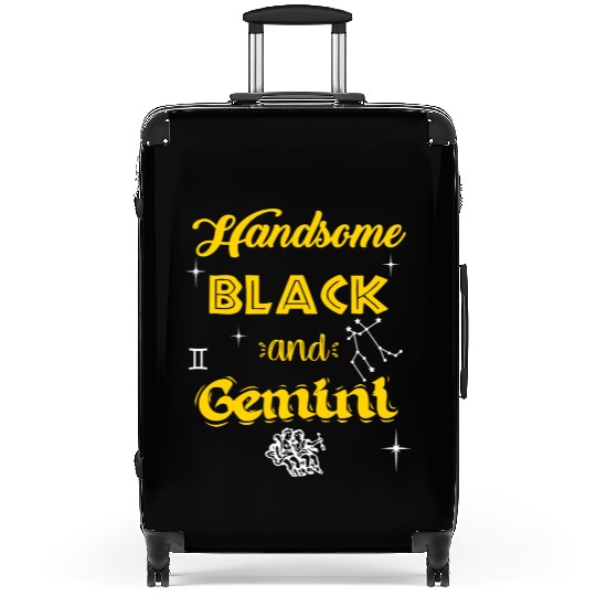 Handsome Black Gemini Suitcases