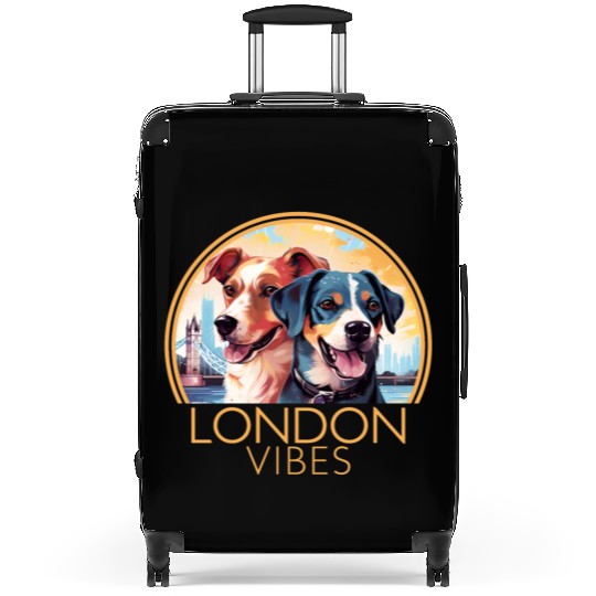 London Vibes England Cute Dogs Dog Lovers Suitcases