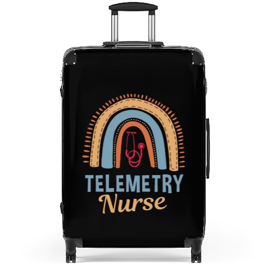 Telemetry Nurse Boho Rainbow Apparel Suitcases