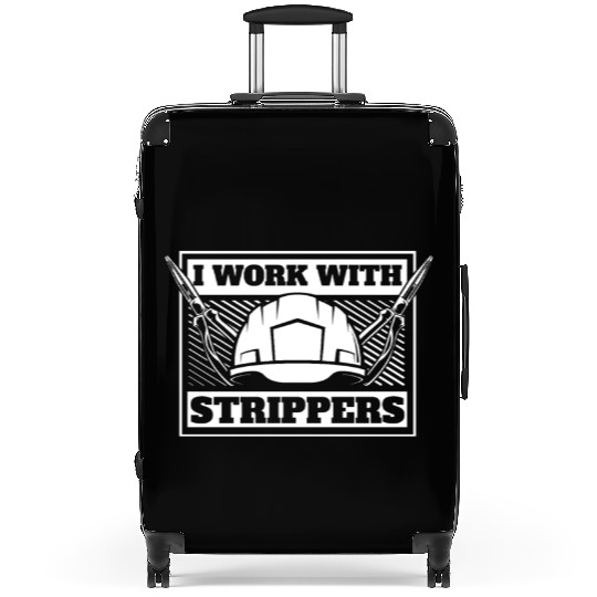 Electrician Funny Construction Electrician Suitcases