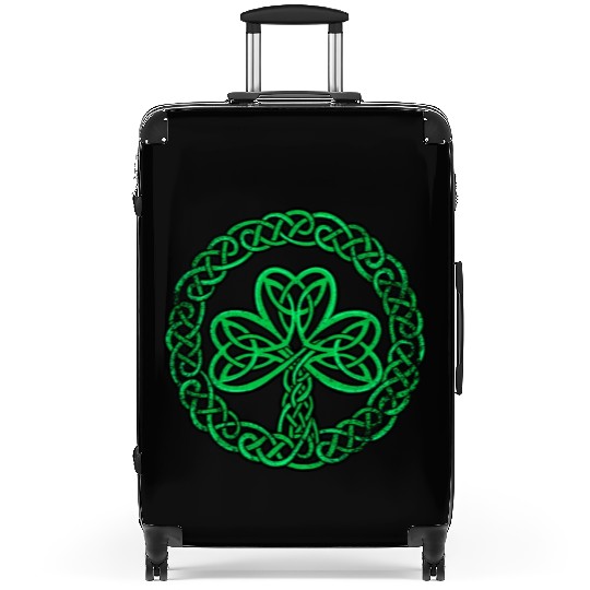 Irish Celtic Knot Shamrock Clover Suitcases