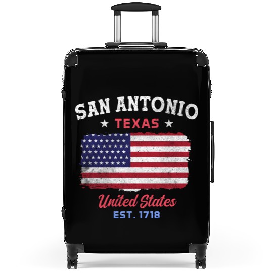 San Antonio Texas est 1718 Design for proud San Suitcases