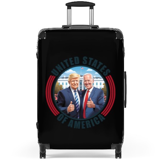 President USA Donald Trump Joe Biden Suitcases