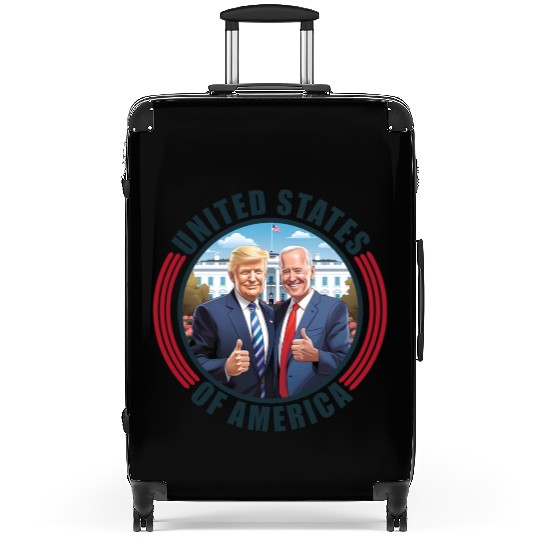 President USA Donald Trump Joe Biden Suitcases