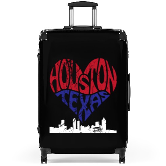 Houston Texas Pride Embrace the Spirit Suitcases