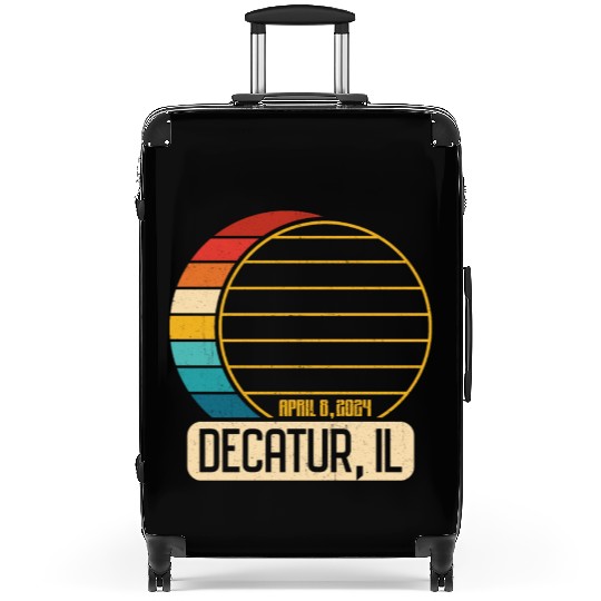 Total Solar Eclipse Illinois Decatur April 28 2024 Suitcases
