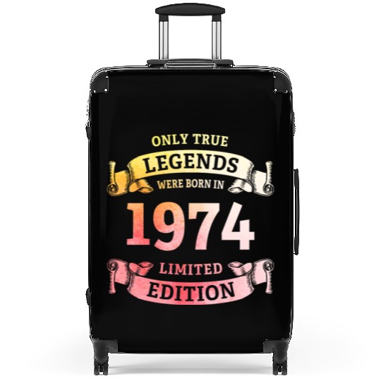 True Legends were born in 1974 50th Birthday Gift Suitcases